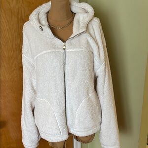 Old Navy Plush White Teddy Jacket
